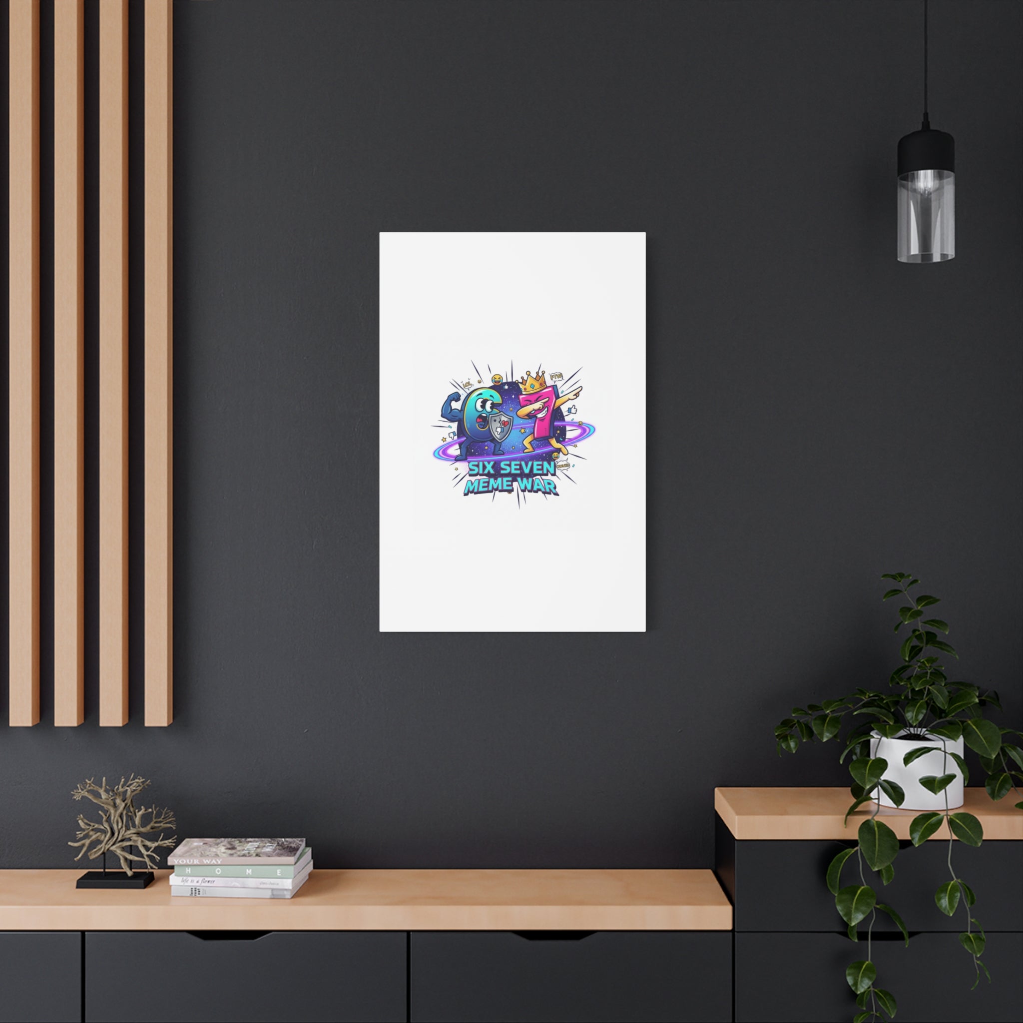 Six Seven Meme War Canvas | Legendary Internet Battle Art, Viral Culture Wall Decor