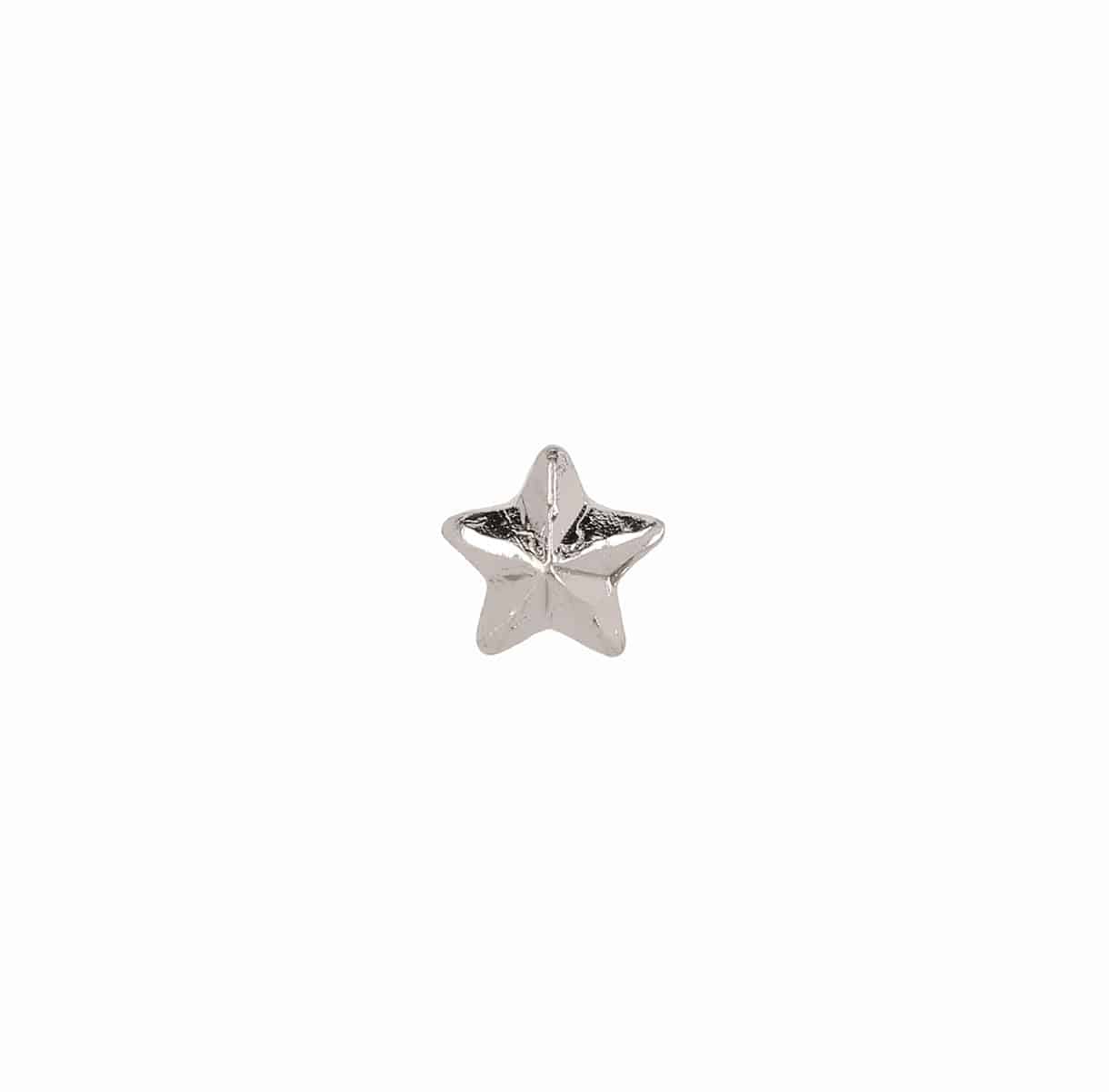 US Army Star 3/16 Single Silver Ribbon Device