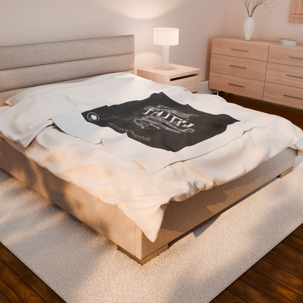 handwritten faith doodle blanket | velveteen plush blanket