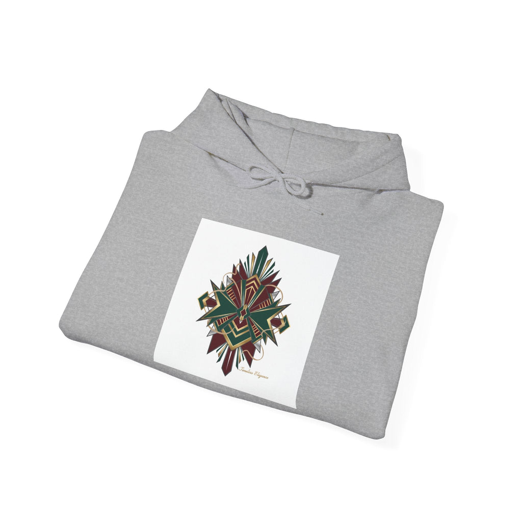 Dark Geometric Crest Hoodie | Gothic Occult Art Sweatshirt
