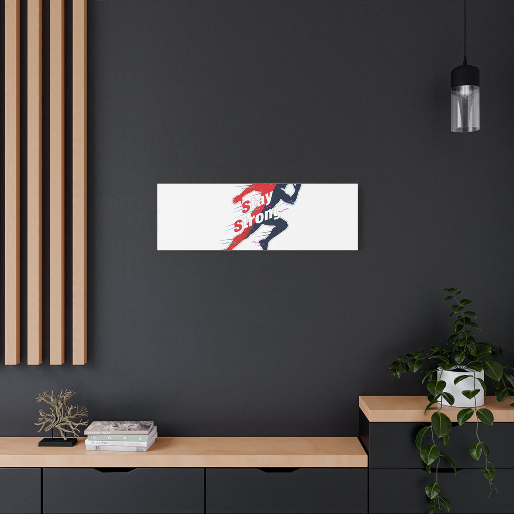 Stay Strong Runner Canvas | Fitness Motivation, Gym Wall Art