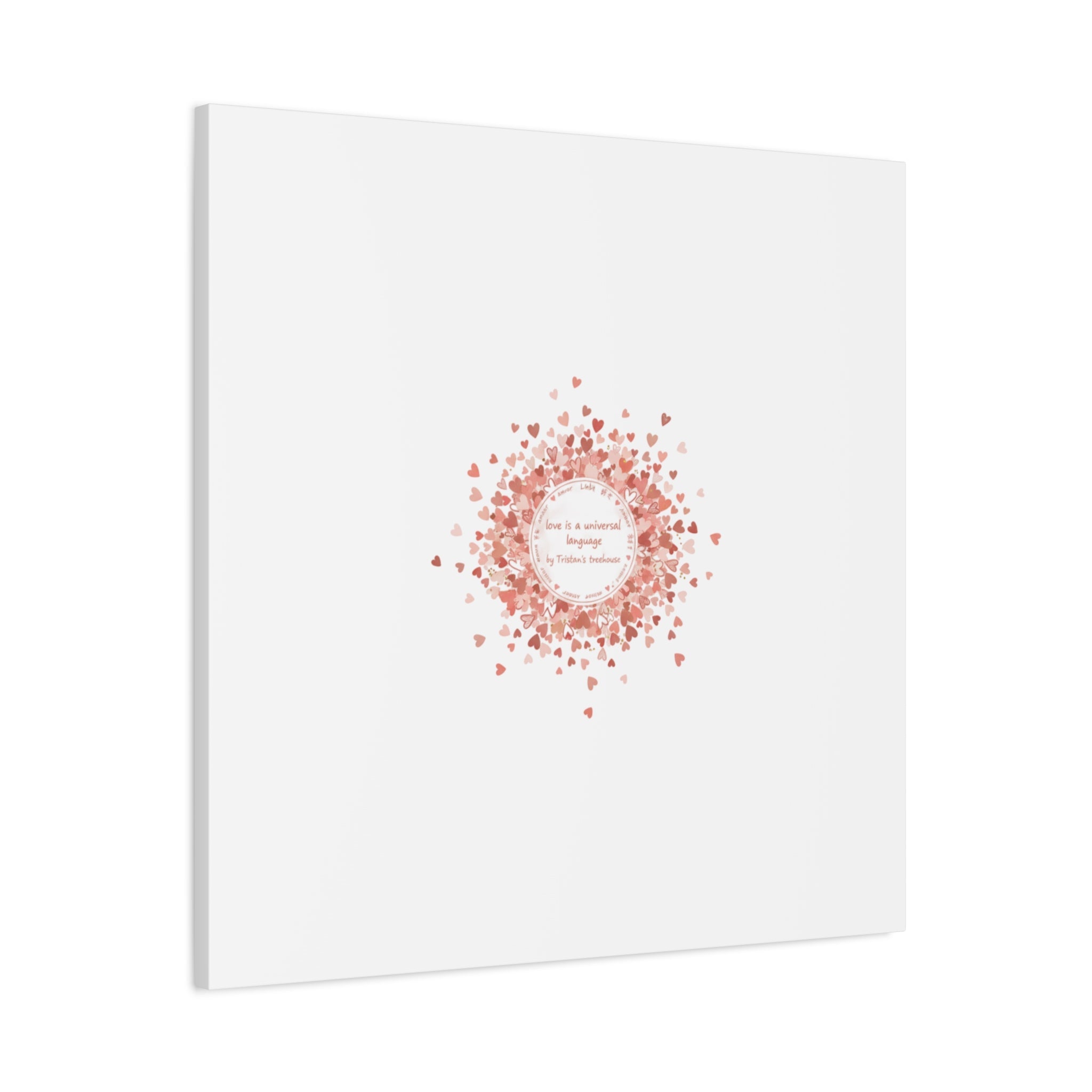 Tiny Heart Confetti Canvas | Matte Stretched Wall Art