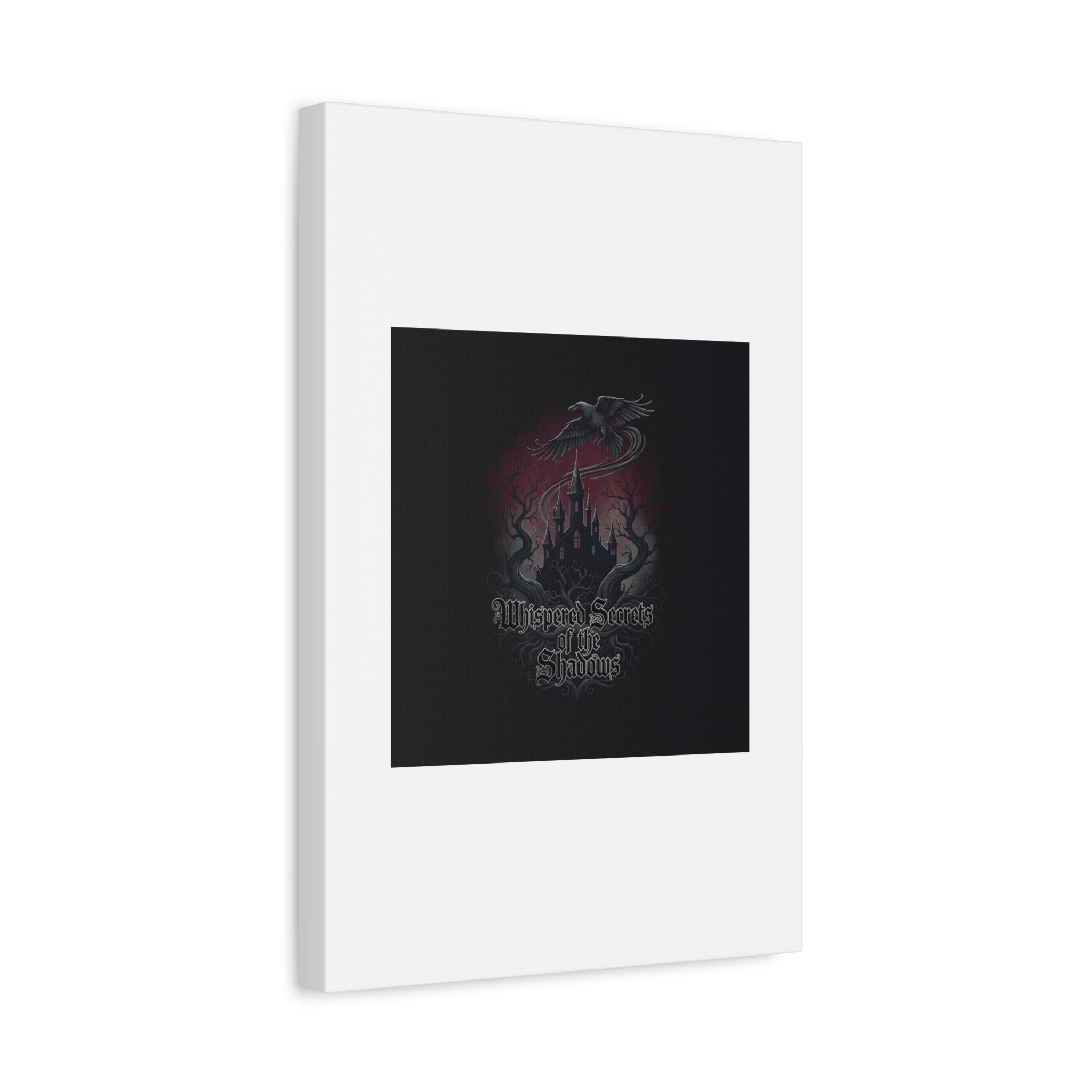 Whispered Secrets of the Shadows Castle Wall Art, Matte Canvas | Gothic Medieval Decor