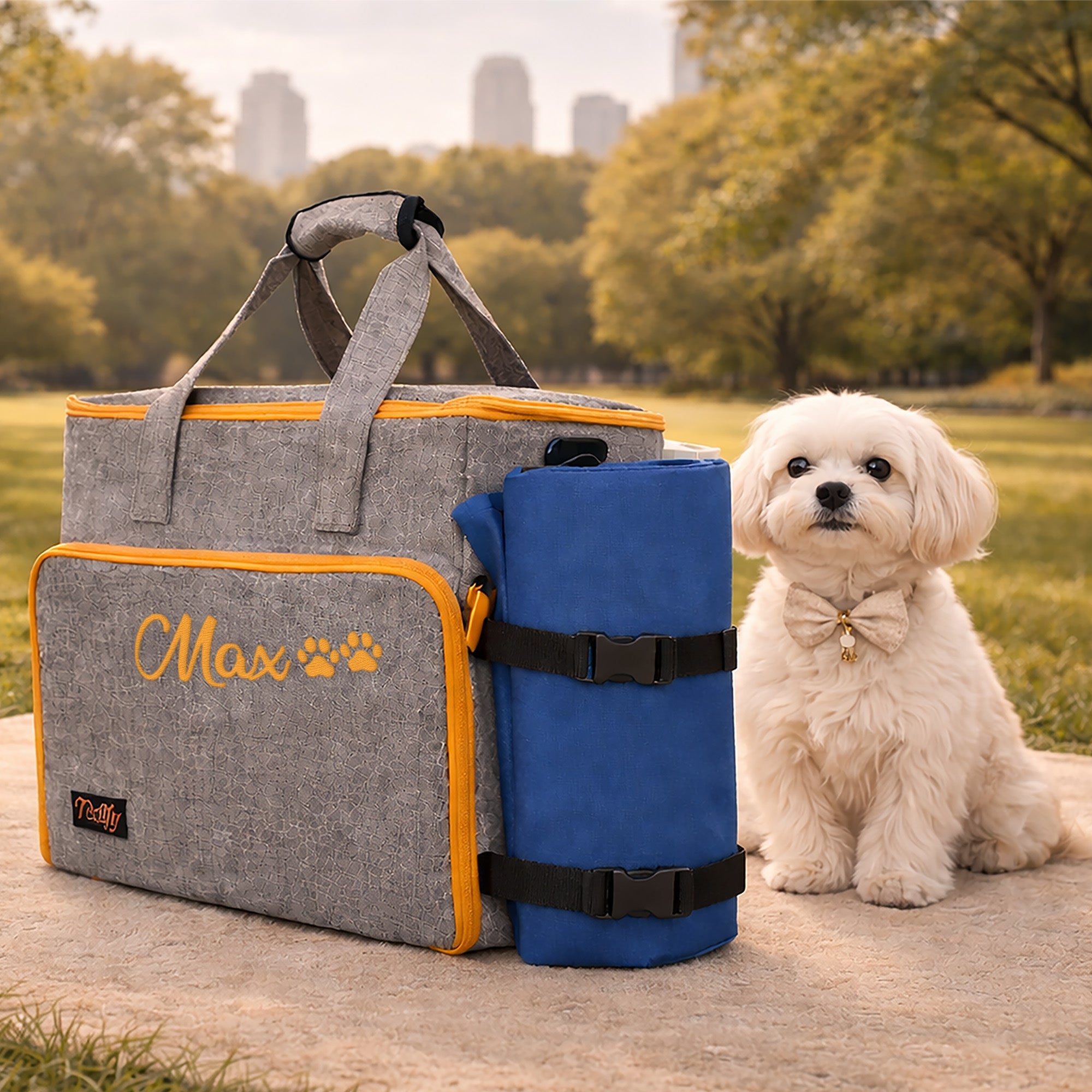 Personalized Dog Weekender Bag – Custom Pet Travel Tote