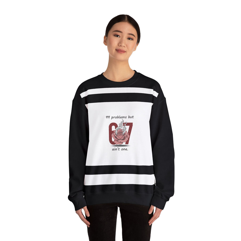 Weird Cupid Graphic Sweatshirt | quirky heart shirt, chaotic love design