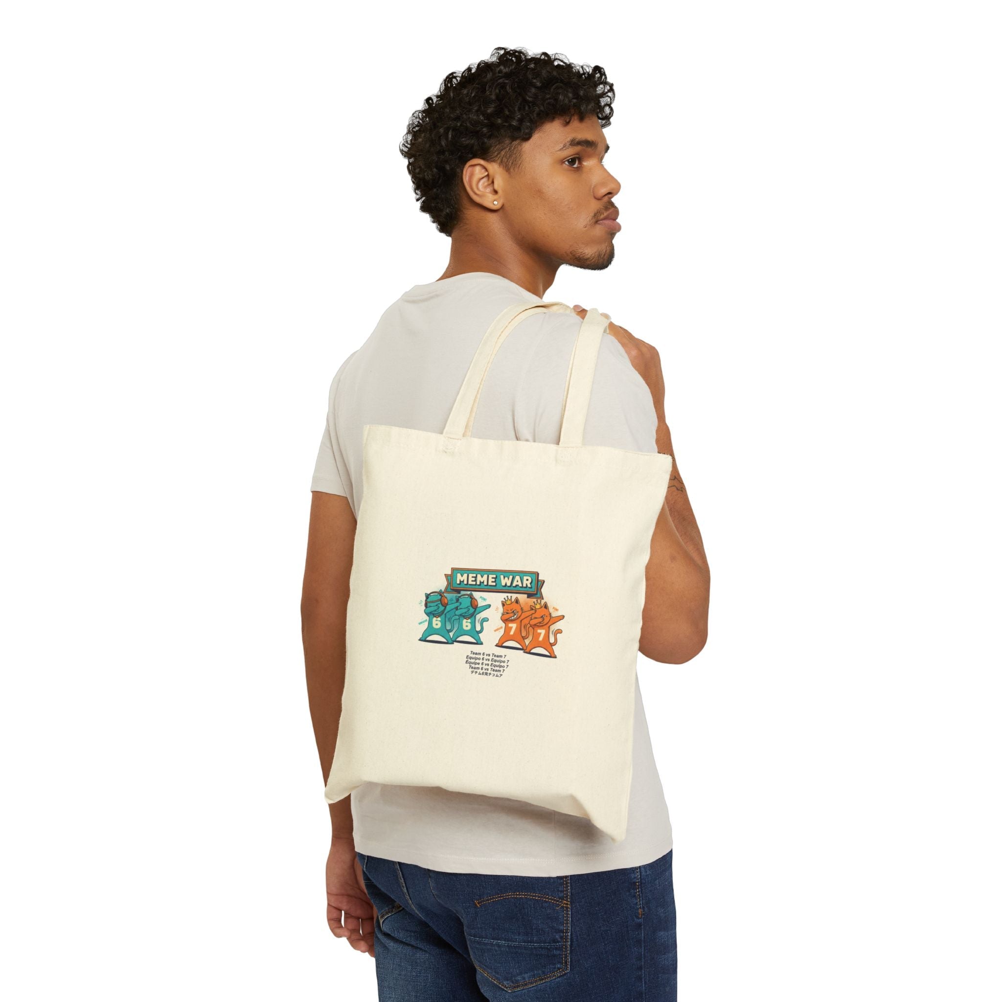 Six Seven Meme Tote Bag — Viral 67 Basketball Slang TikTok Trend Gift