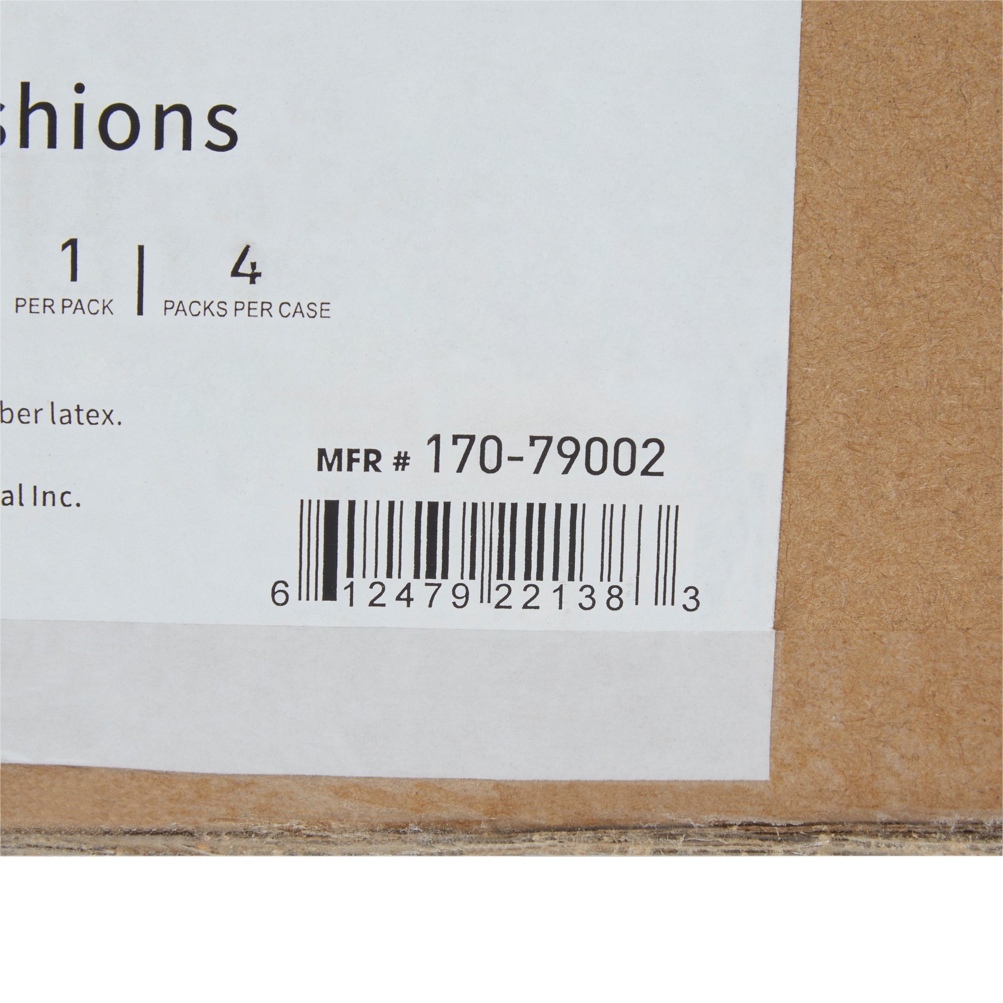 McKesson Back Support Cushion, 18 x 17 Inch, Black 170-79002