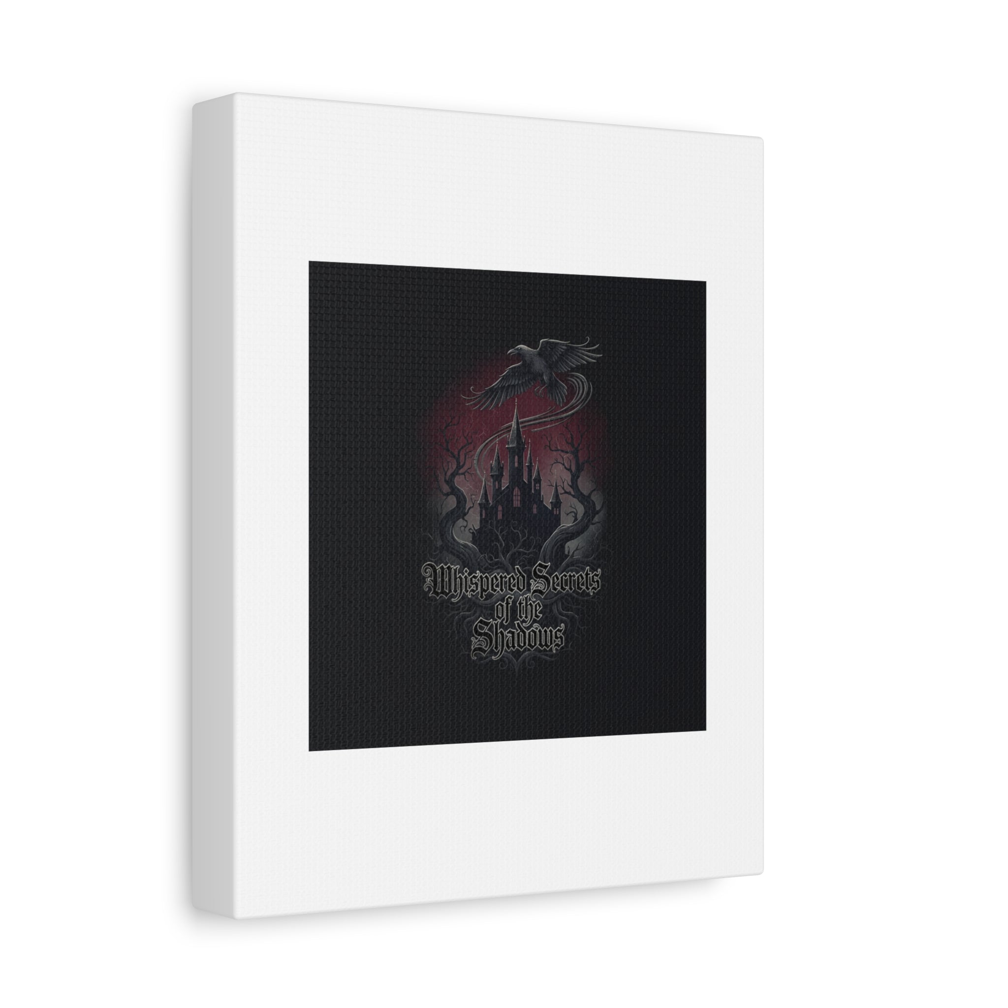 Whispered Secrets of the Shadows Castle Wall Art, Matte Canvas | Gothic Medieval Decor