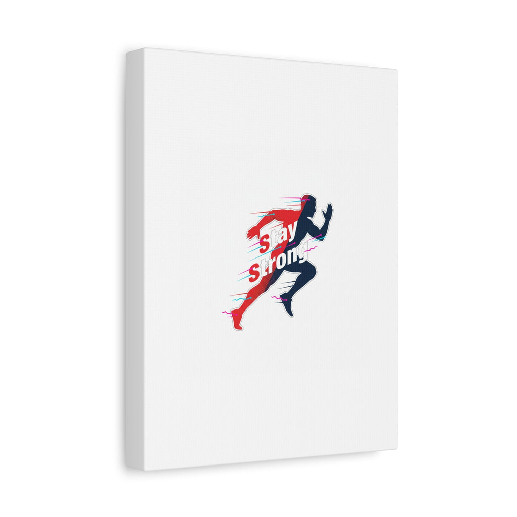 Stay Strong Runner Canvas | Fitness Motivation, Gym Wall Art