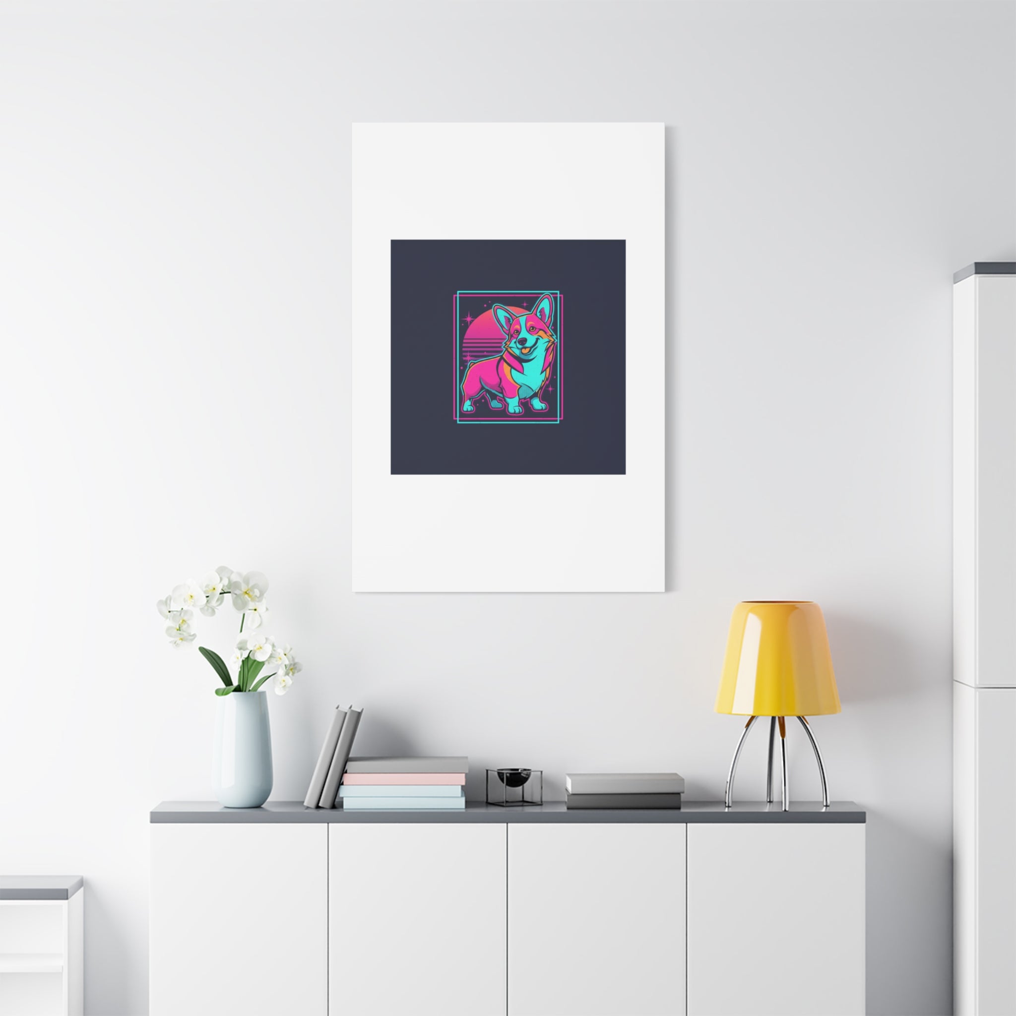 Platonic Love Corgi Canvas | Friendship Valentine, Galentine’s Wall Art