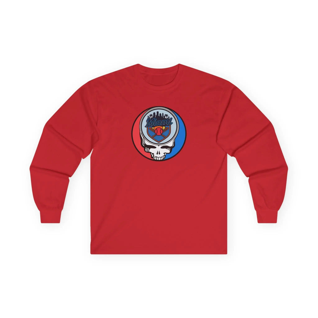 Miami Marlins Original Stealie Long Sleeve T-Shirt