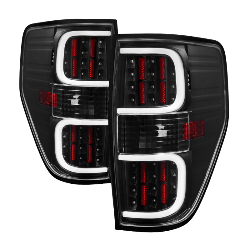 SPYDER xTune Ford F150 09-14 LED Tail Lights - Black ALT-ON-FF15009-LBLED-BK 5082169