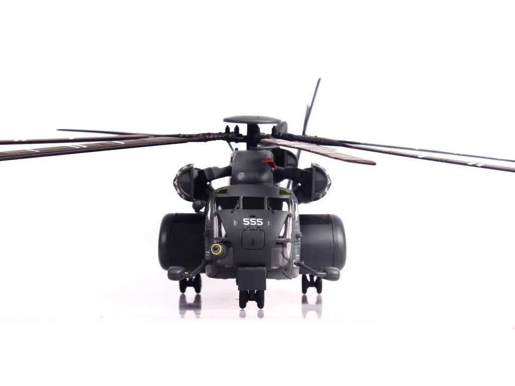 Sikorsky MH-53E Sea Dragon Helicopter "United States Navy Vanguard Tail Number 555" Dark Gray 1/72 Diecast Model by Panzerkampf