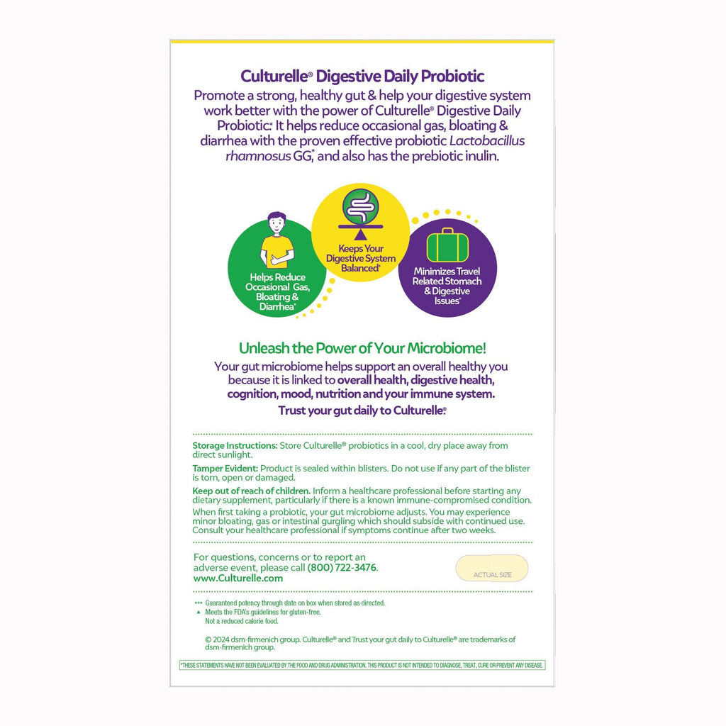 Culturelle Digestive Daily Probiotic Vegetarian Capsules 049100400099