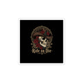 Western skull art Kiss-Cut Sticker | gothic Americana, desert noir