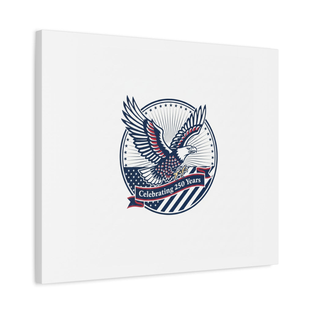 250th Anniversary Eagle Emblem Canvas | Semiquincentennial Americana