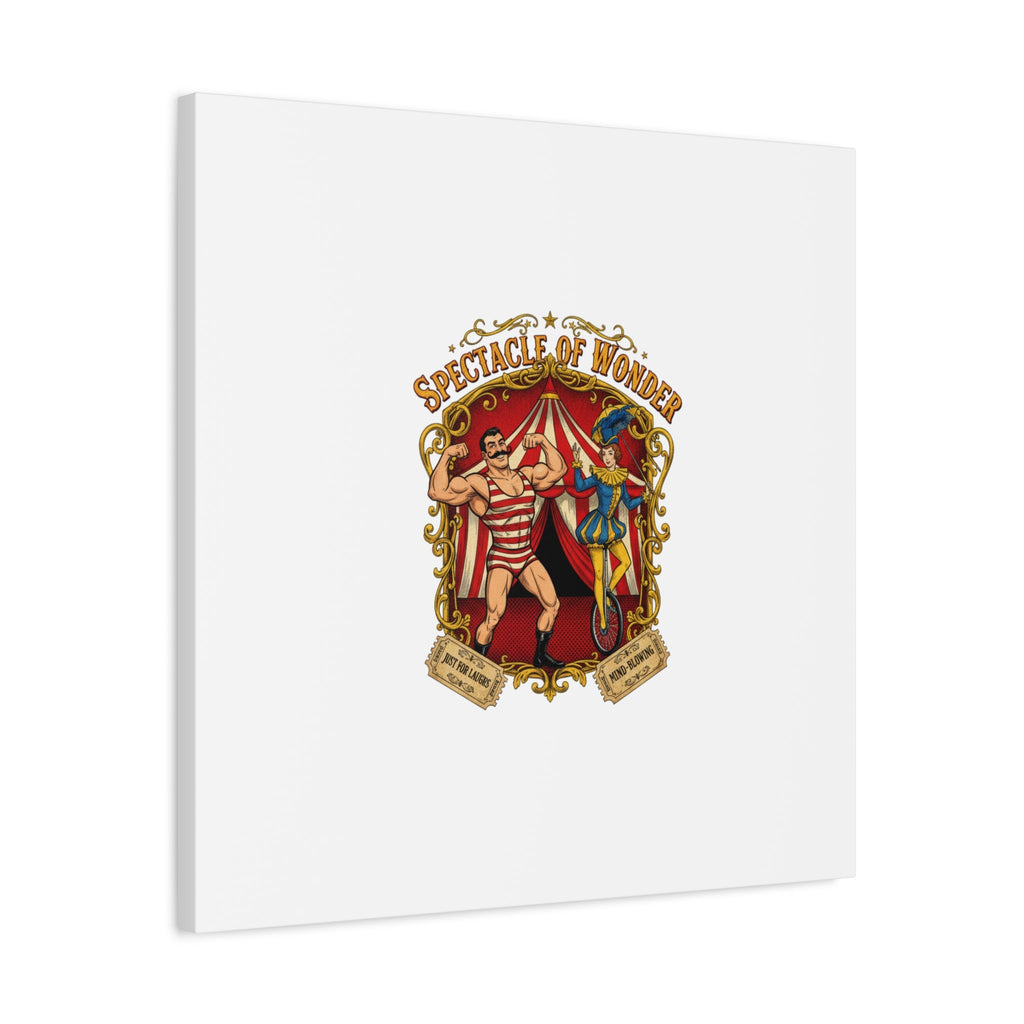 Spectacle of Wonder Circus Art Print, Canvas | Vintage Carnival Design