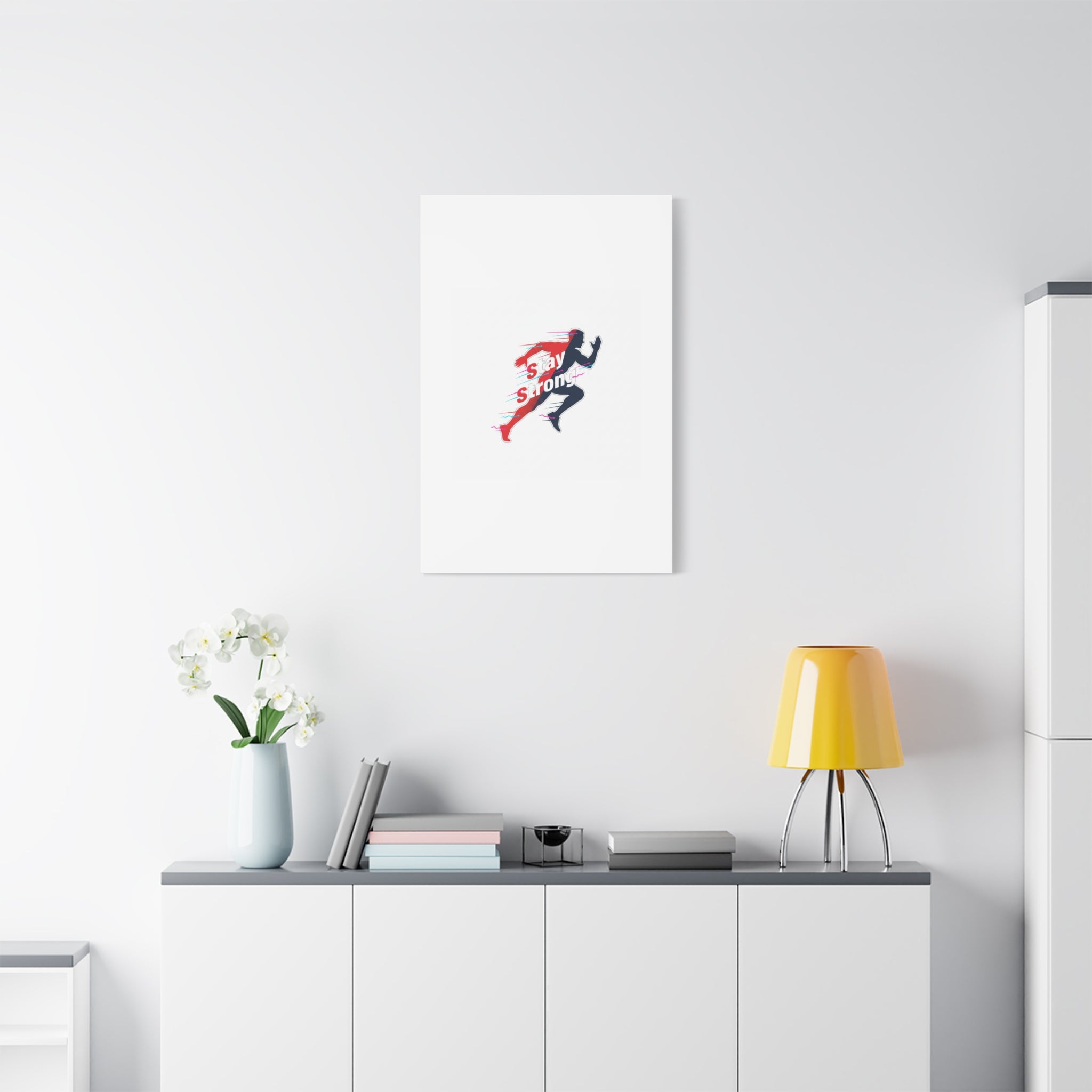 Stay Strong Runner Canvas | Fitness Motivation, Gym Wall Art