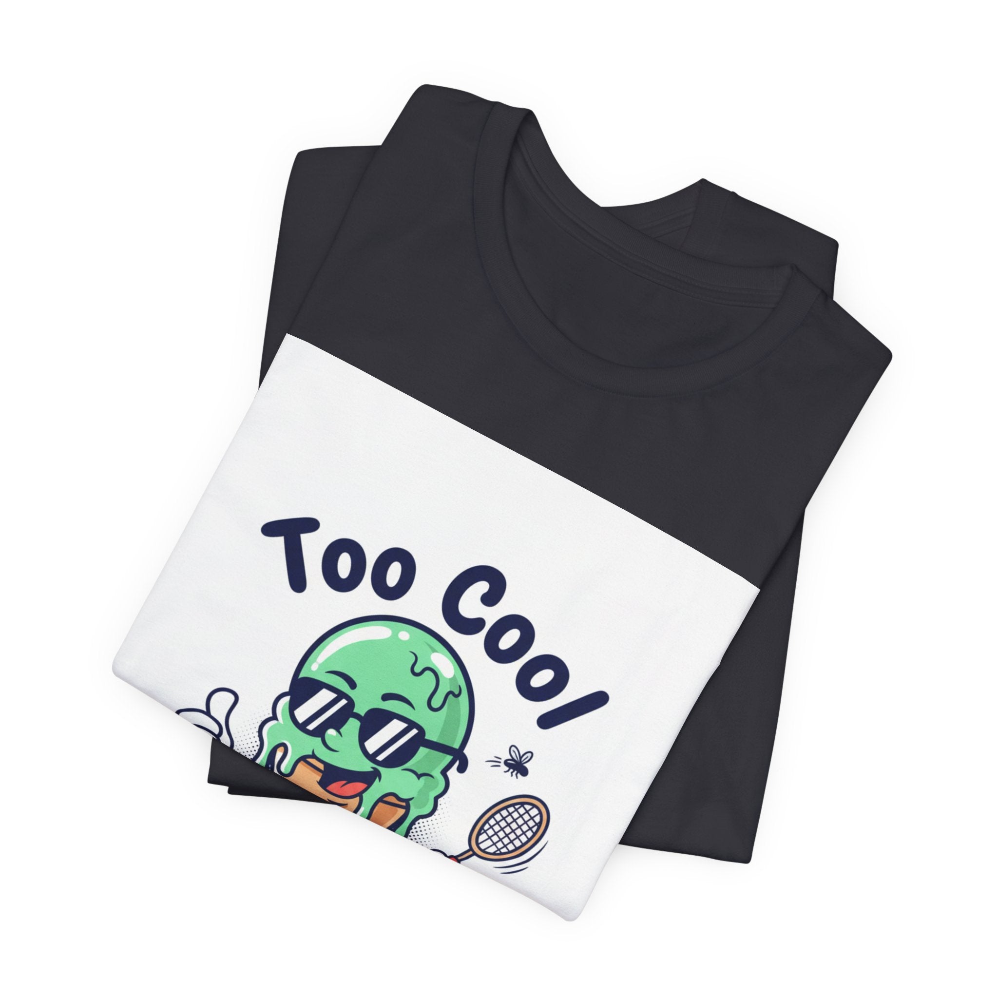 Too Cool Ice Cream Tee – 'Too Cool for the melldom.' Graphic Shirt