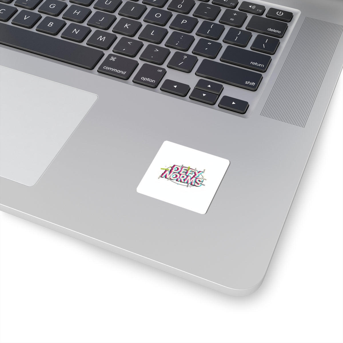 Defy Norms Sticker | Anti-Aesthetic, Glitch Font, Chaotic Design