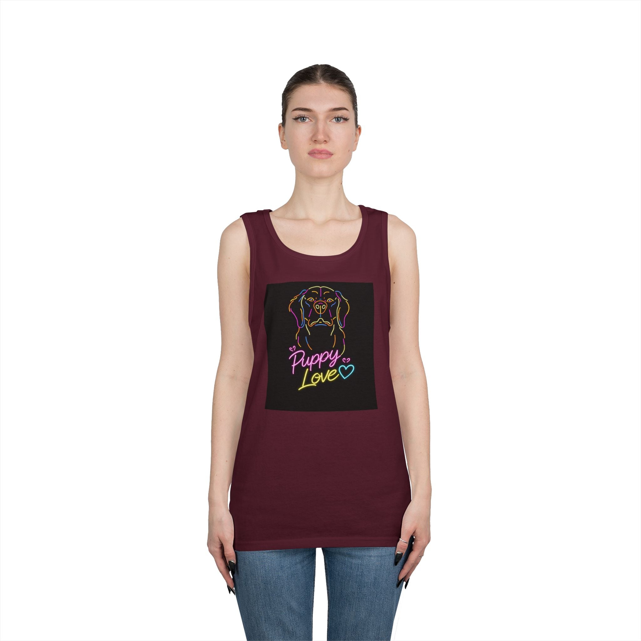 Retro Funny Dog Tank Top — Cute Future Vibes