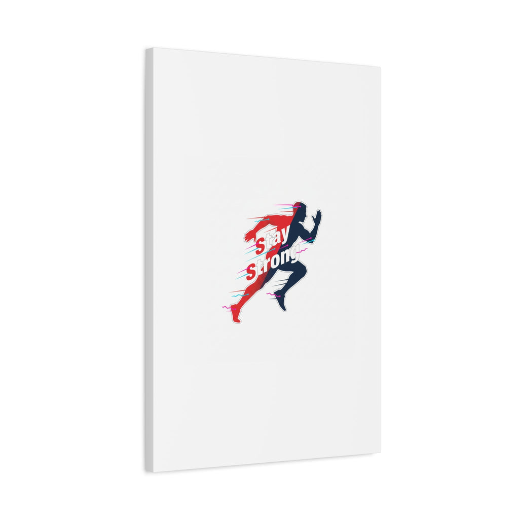 Stay Strong Runner Canvas | Fitness Motivation, Gym Wall Art