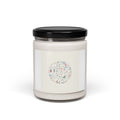 Floral Doodle Line Drawing Candle | Scented Soy 9oz