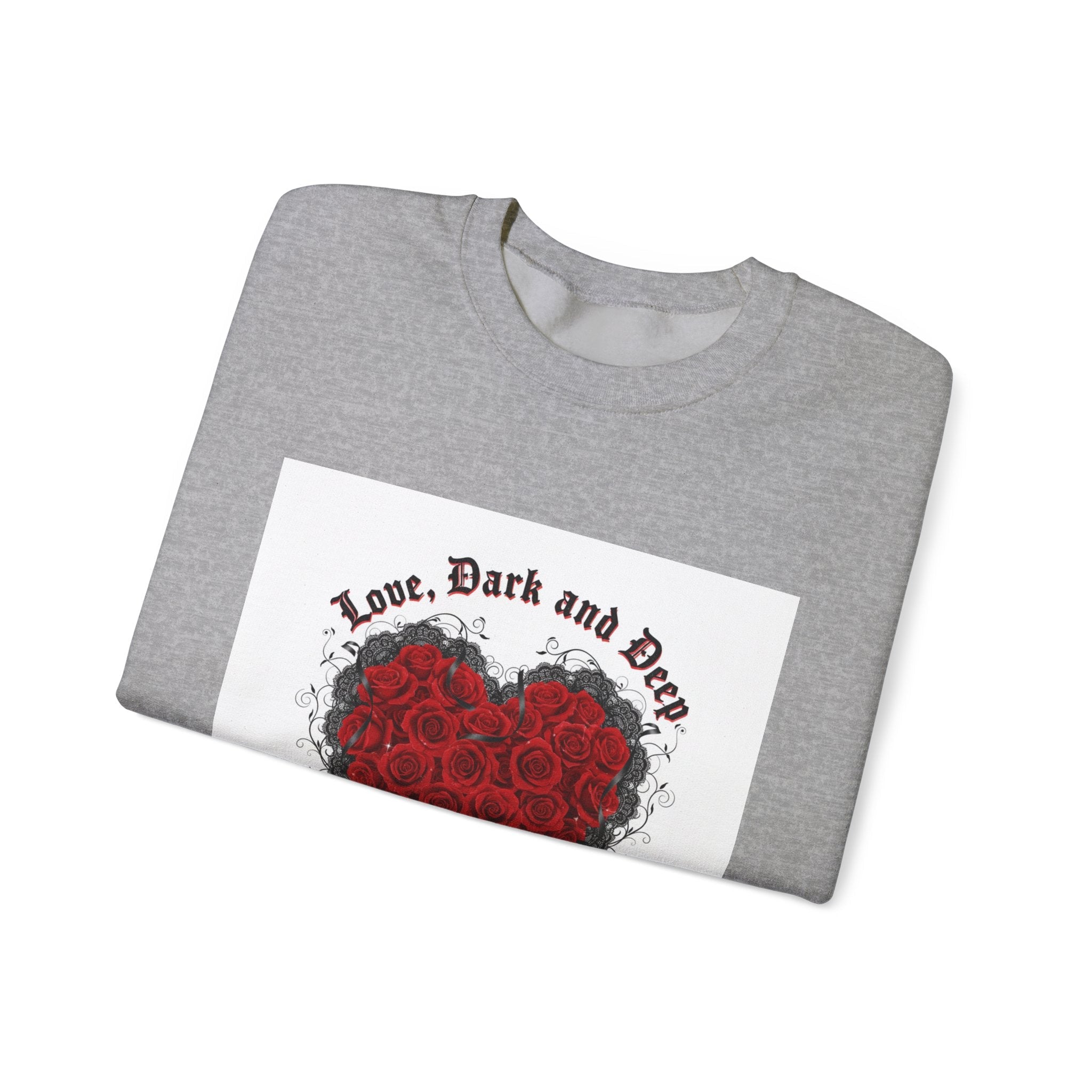 Gothic Rose Heart sweatshirt | New Romantic, 80s nostalgia
