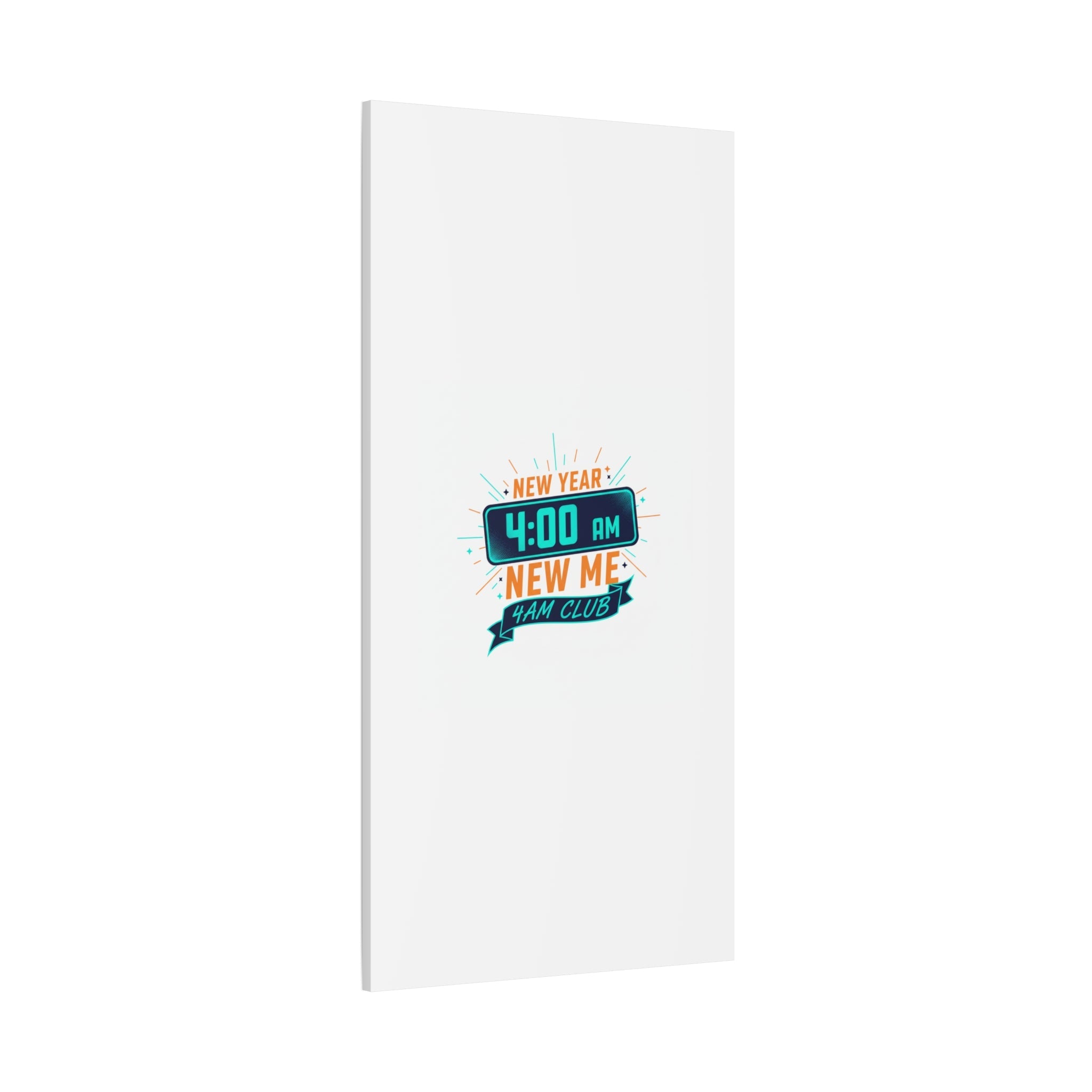 4AM Club New Year Graphic Canvas | Holiday Party Novelty, Festive New Year Decor