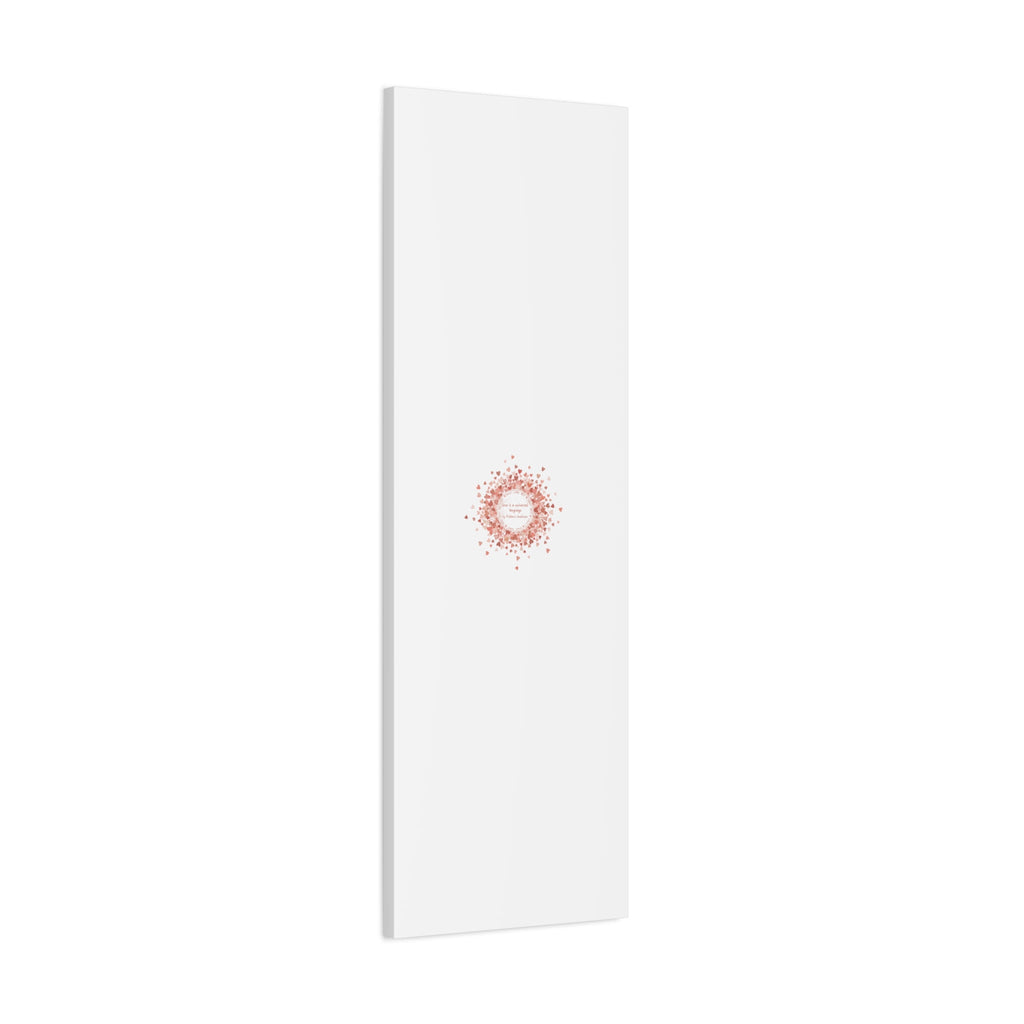 Tiny Heart Confetti Canvas | Matte Stretched Wall Art