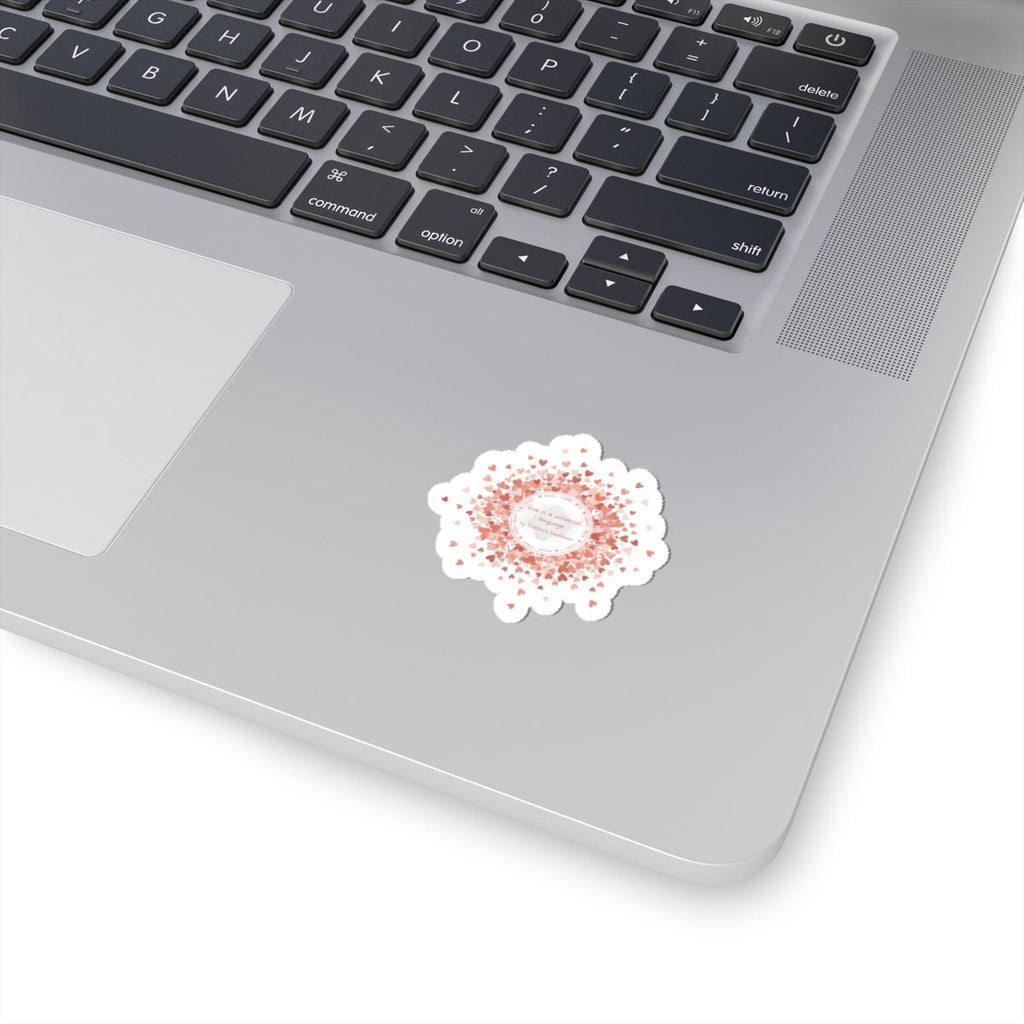 Tiny Heart Confetti Kiss-Cut Stickers | micro heart pattern, valentine doodle