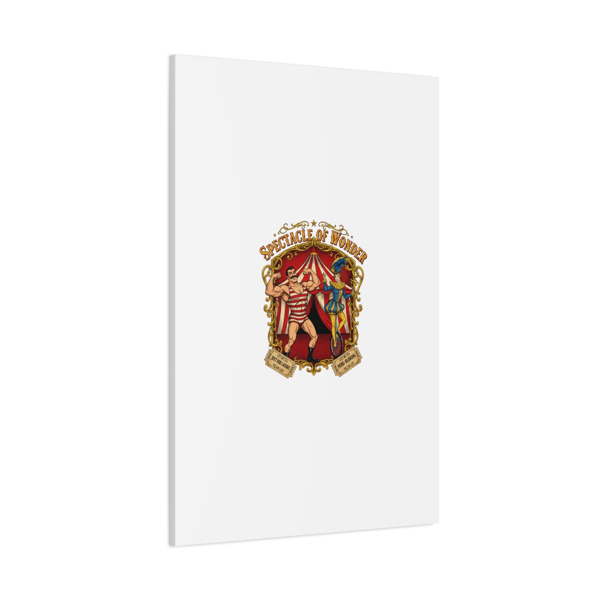 Spectacle of Wonder Circus Art Print, Canvas | Vintage Carnival Design