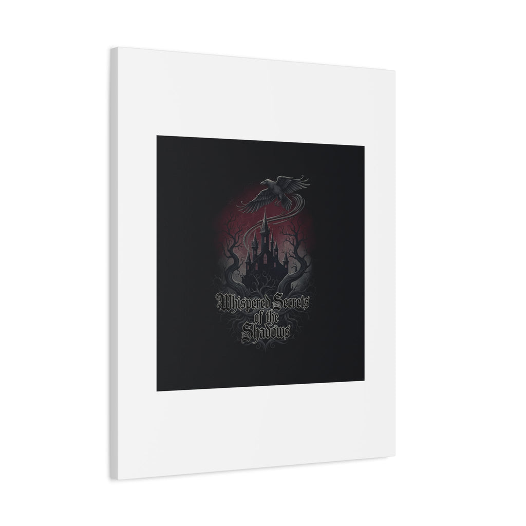 Whispered Secrets of the Shadows Castle Wall Art, Matte Canvas | Gothic Medieval Decor