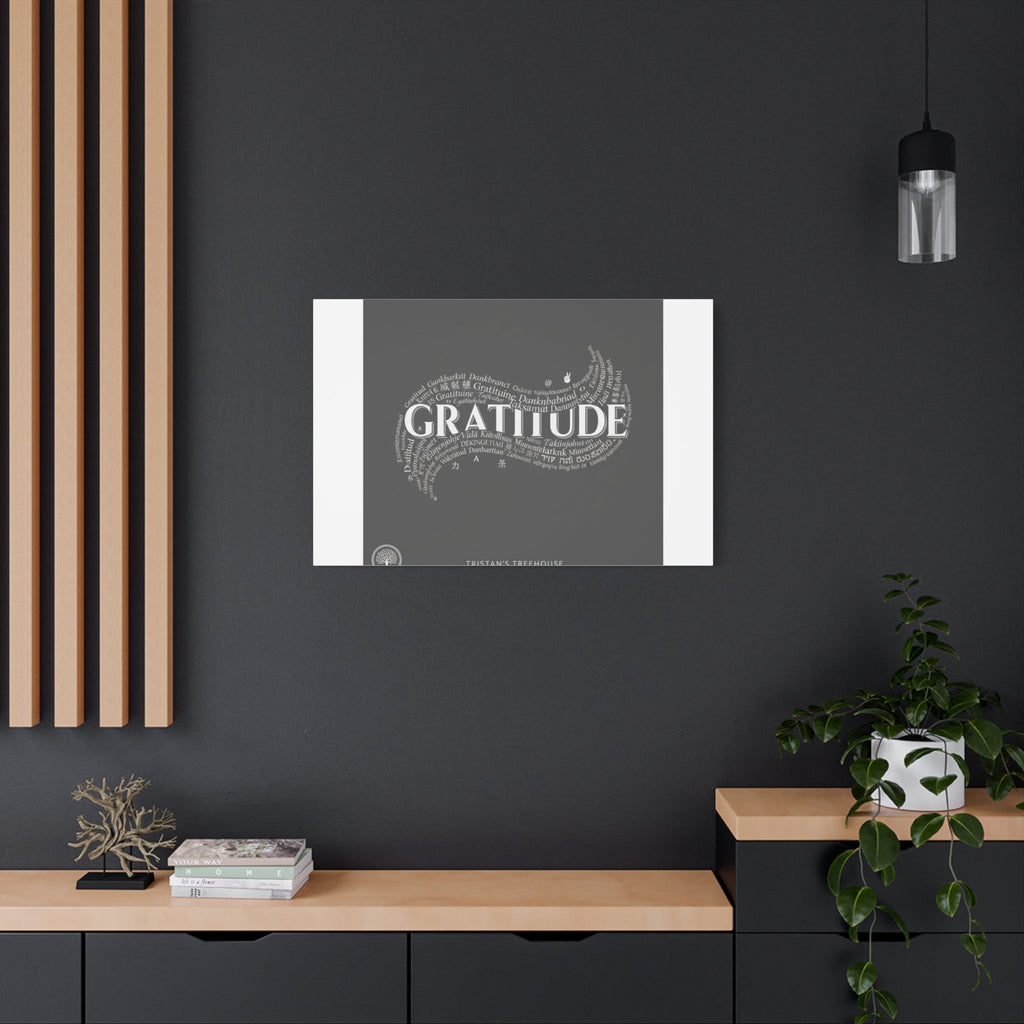 Gratitude Wall Art Matte Canvas | Tiny Treats, sweet uplifting print