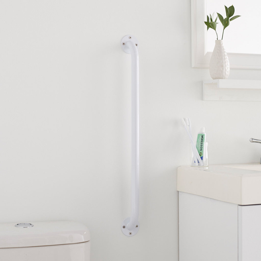 McKesson Wall Grab Bar, White Steel, 24-Inch Length 146-12024-3