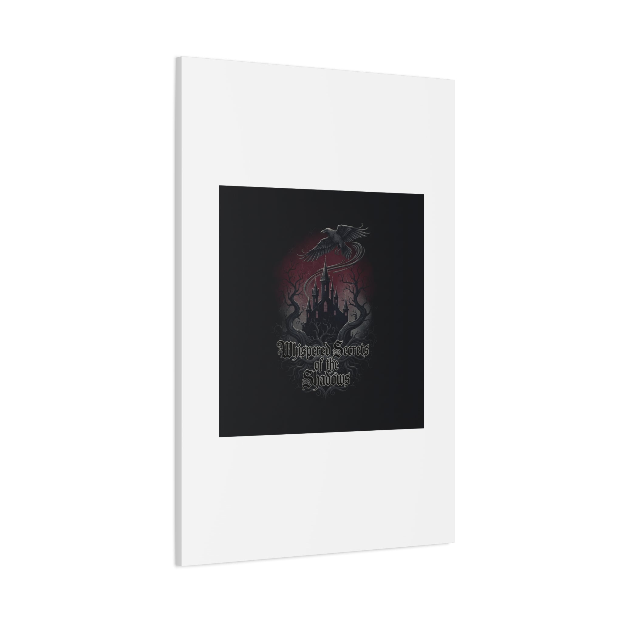 Whispered Secrets of the Shadows Castle Wall Art, Matte Canvas | Gothic Medieval Decor