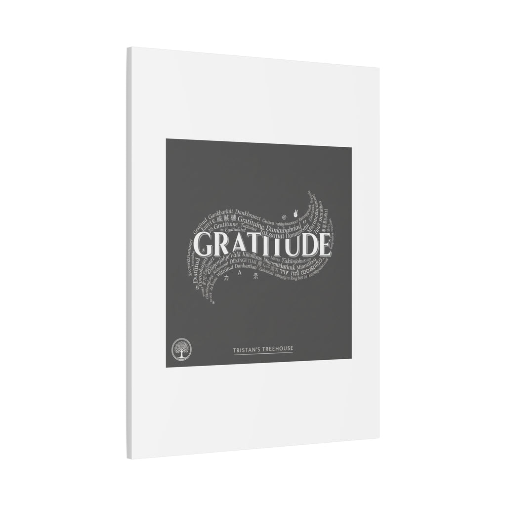 Gratitude Wall Art Matte Canvas | Tiny Treats, sweet uplifting print
