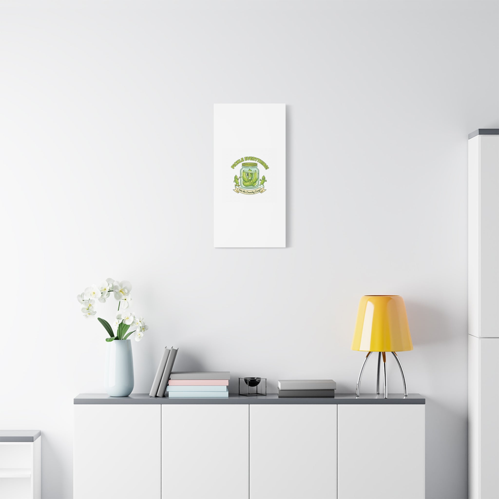 Pickle Everything! Matte Canvas | Brine Design, Pickle Lover Art