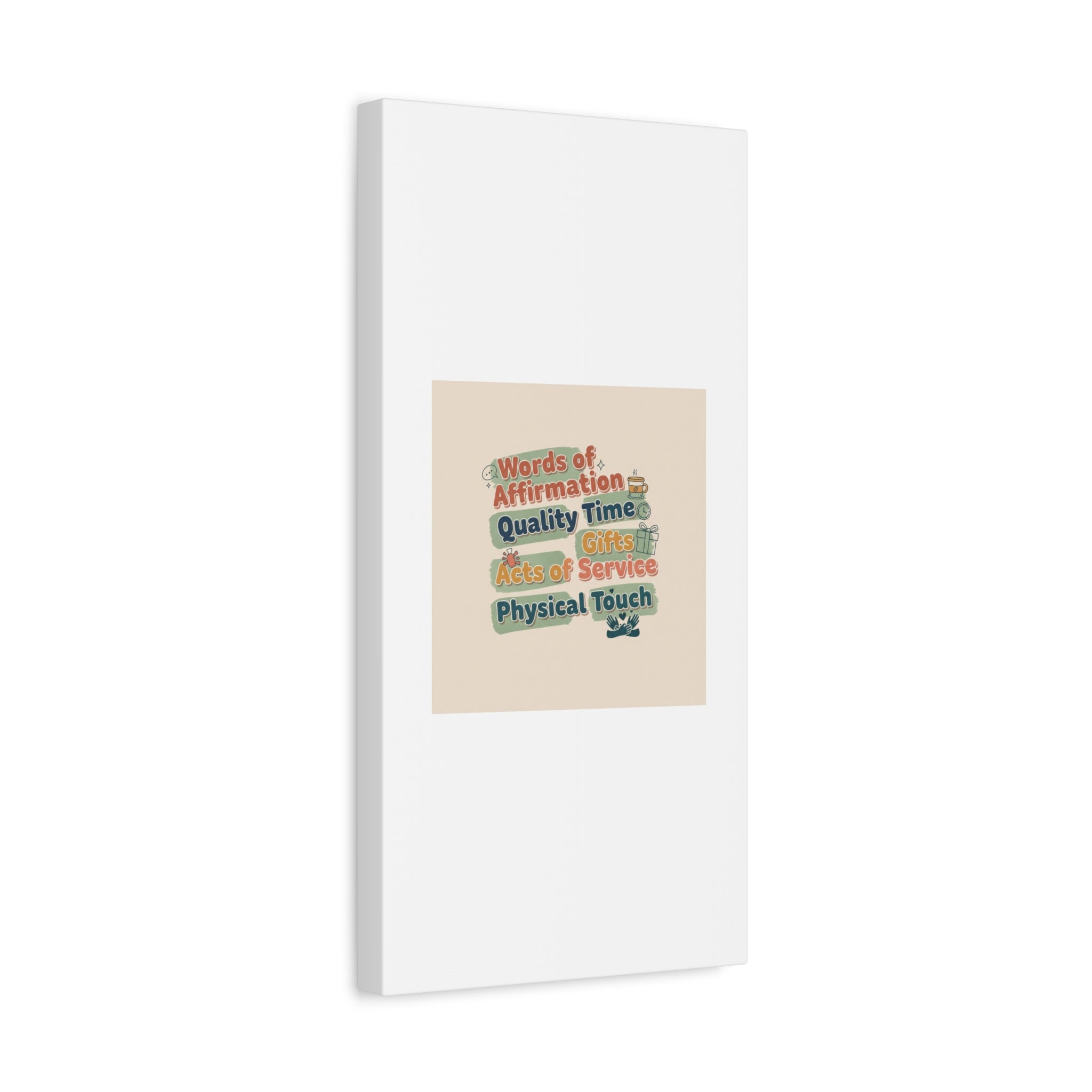 Love Languages List Matte Canvas Wall Art | love language meme, relationship humor