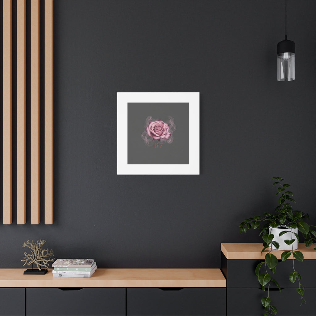 6 7 Valentine's Canvas | Viral Gothic Rose Wall Art | 6 7 Meaning Dark Romance