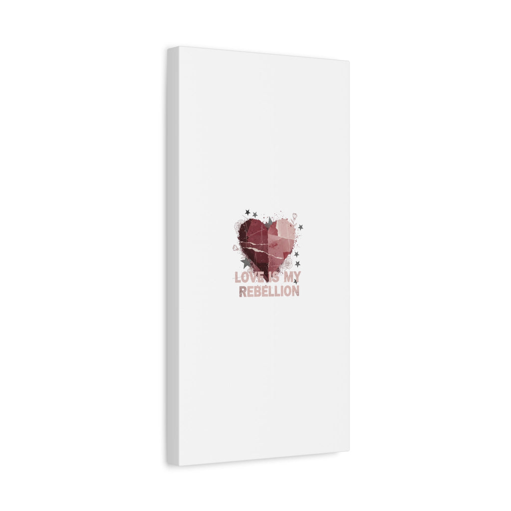 Love Is My Rebellion Canvas | Soft Grunge Hearts, Distressed Valentine Collage