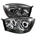SPYDER Dodge Ram 1500 06-08 06-09 Projector Headlights CCFL Halo LED Smke PRO-YD-DR06-CCFL-SM 5041968