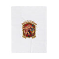 Circus Spectacle Crest Velveteen Plush Blanket | Vintage carnival design, camp circus aesthetic