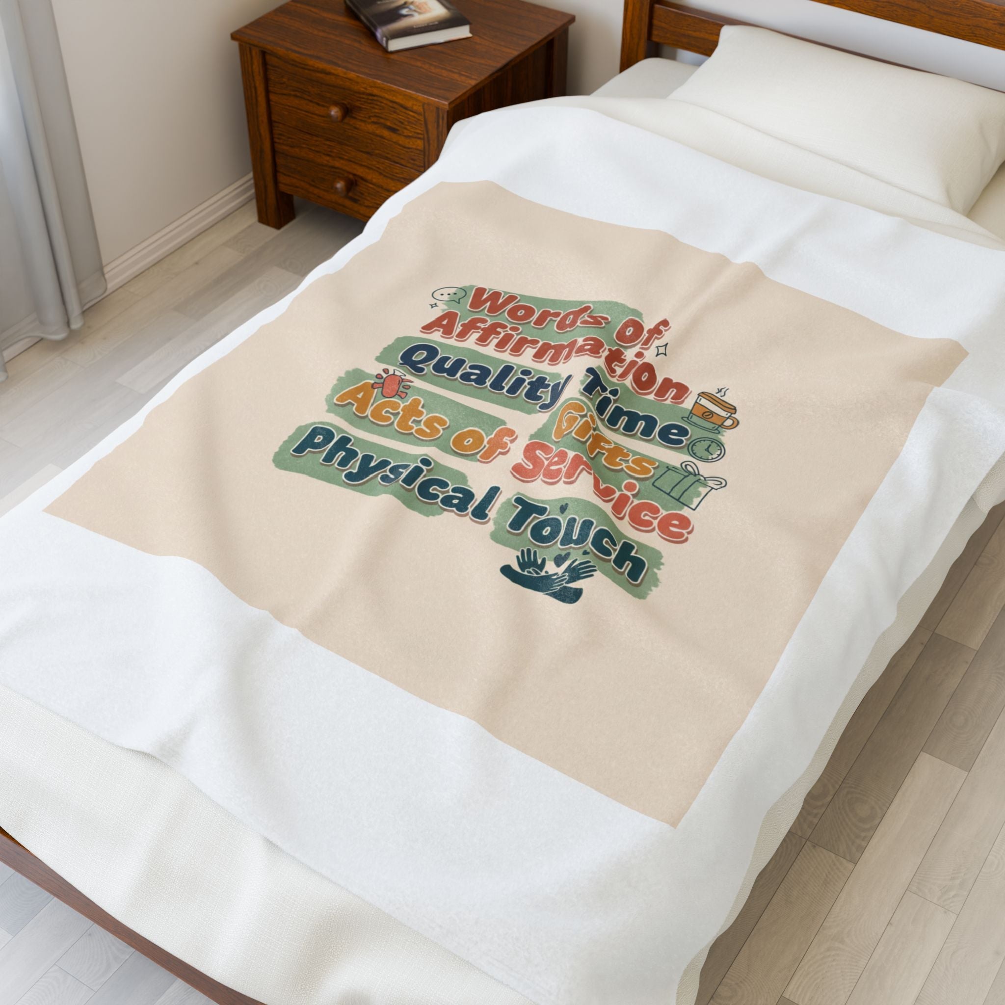 Love Languages Meme Plush Blanket | acts of snacks, quiet love
