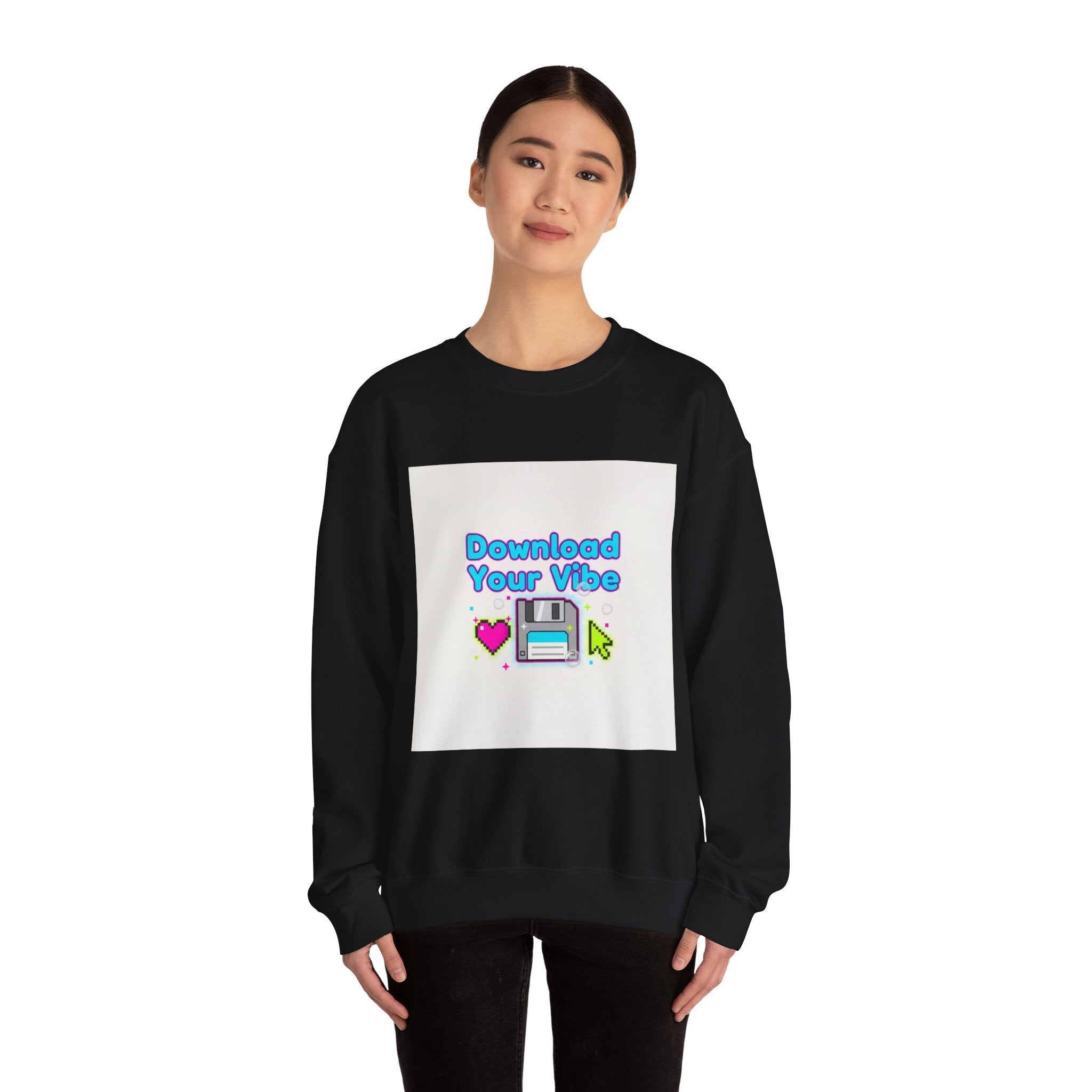 Download Your Vibe Sweatshirt | Y2K retro tech, pixel floppy art
