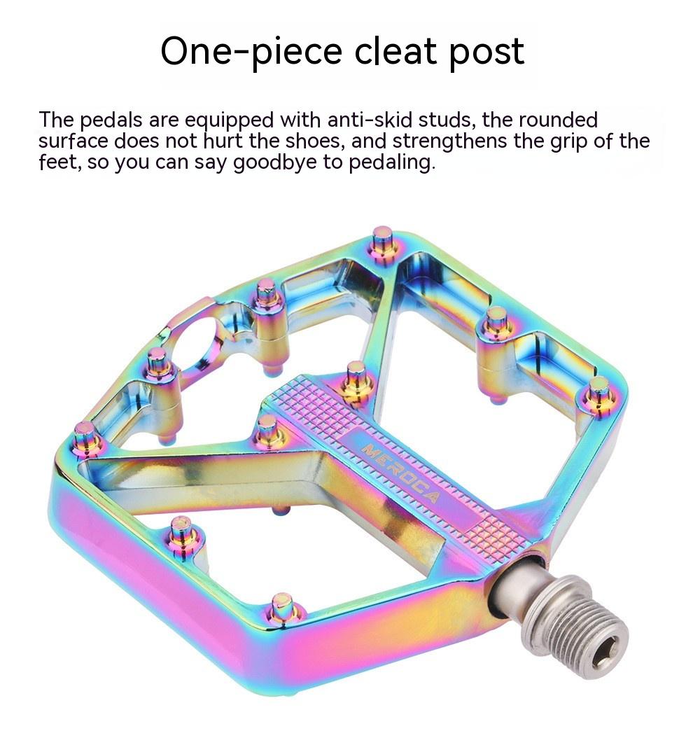 Bicycle Pedal Non-Slip Bike Pedals Aluminum Alloy Flat Platform Applicable Waterproof Cycling Accessories Bike Pedals Road Bicycle Pedals Cleats Set Clipless Pedals Compatible With Road Bikes