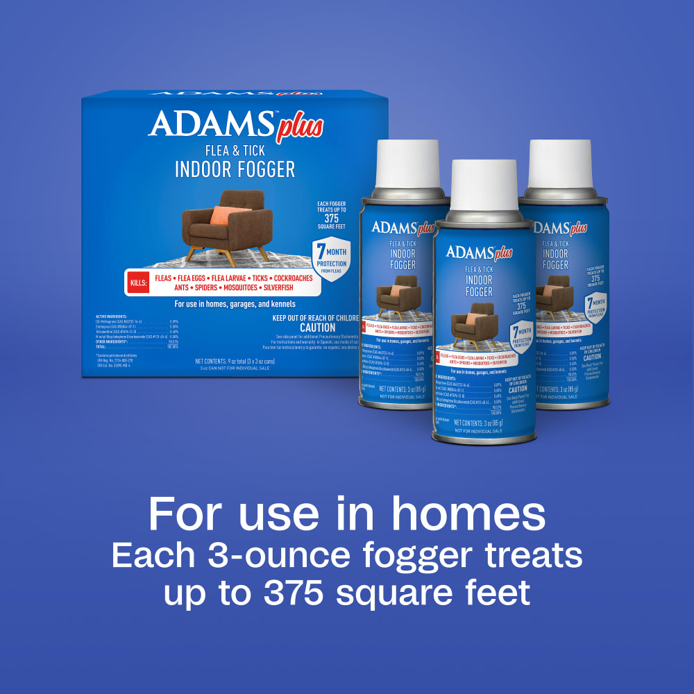 Adams Complete Indoor & Outdoor Flea Treatment System for Medium Dogs 15–30 lbs Bundle