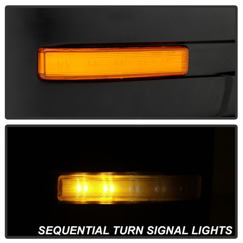 SPYDER xTune 04-06 Ford F-150 Heated Amber Seq LED Signal OEM Pwr Mirrors (Pair) (MIR-03FF04-G2-PW-RAM-SET) 9943164