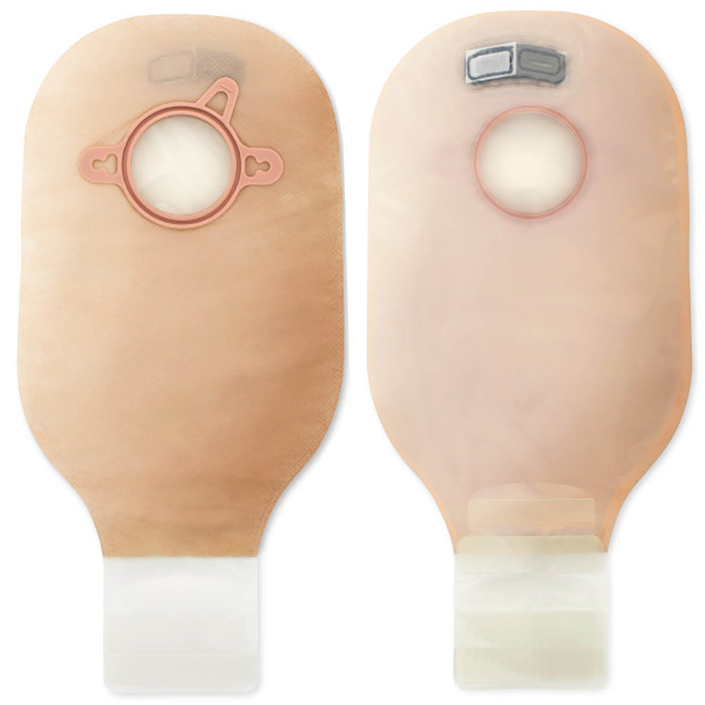 New Image™ 2-Piece Beige Colostomy Pouch, Pre-cut to Fit 70mm Stomas, Blue Match 18184