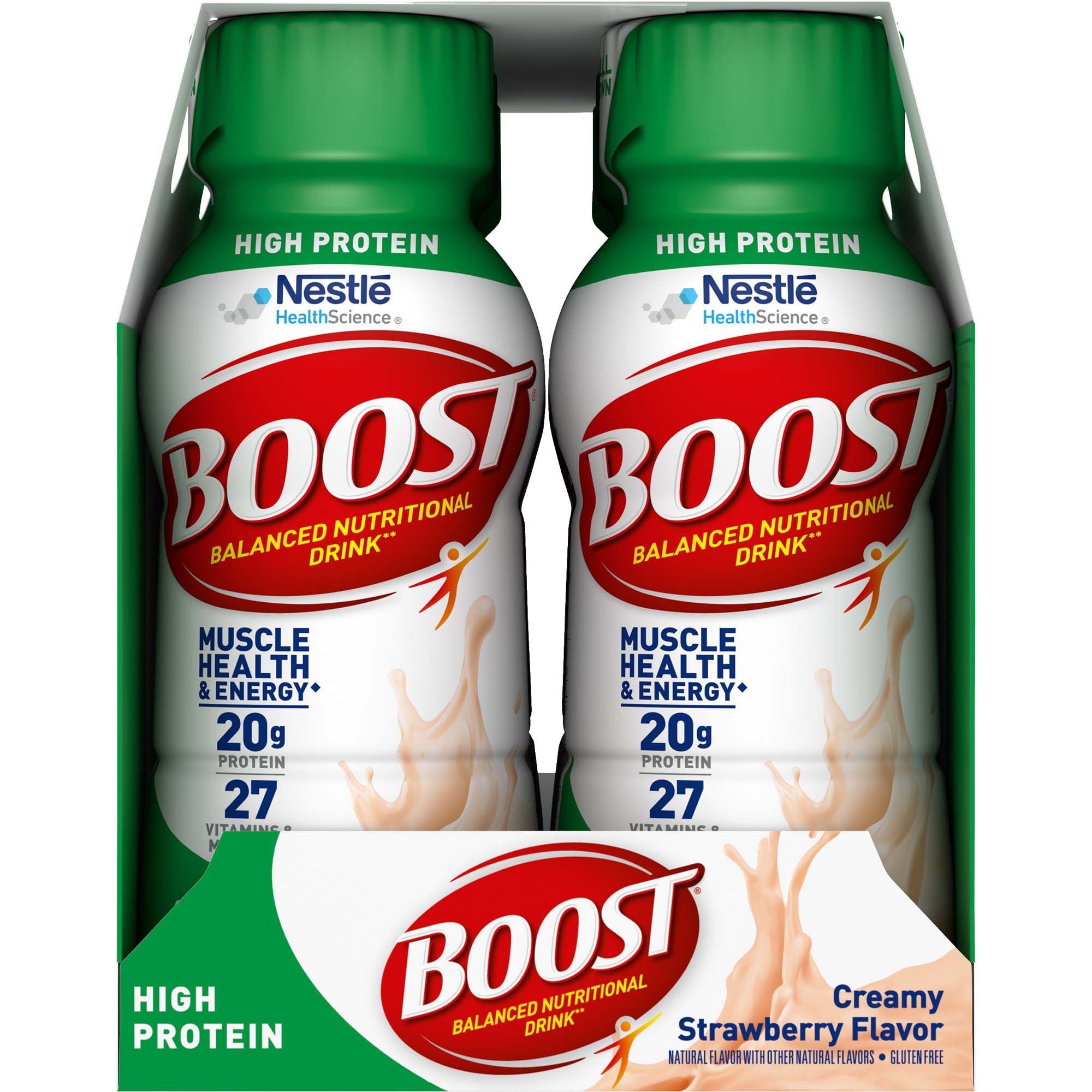 Boost® High Protein Strawberry Complete Nutritional Drink, 8-ounce bottle 00041679944363
